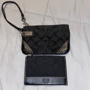 Coach wristlet and coin purse